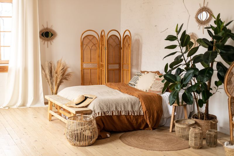 Al decorar las texturas y materiales son esenciales
