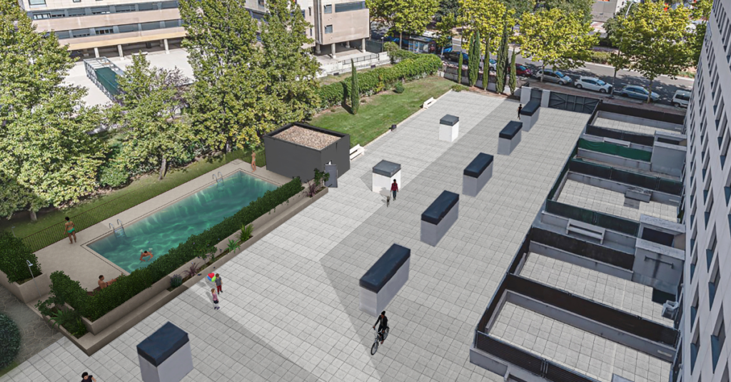 Renovación en Carabanchel: nueva piscina en construcción en CAR15